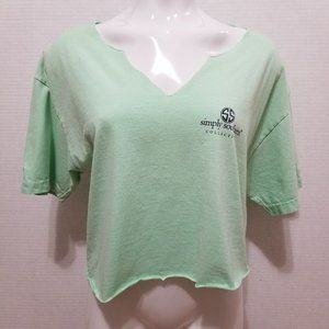 Simply Southern shirt Size? DIY crop Tie That Binds Us graphic slogan raw edges